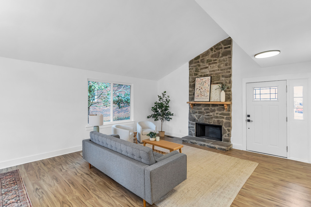 Beech Bend stone fireplace