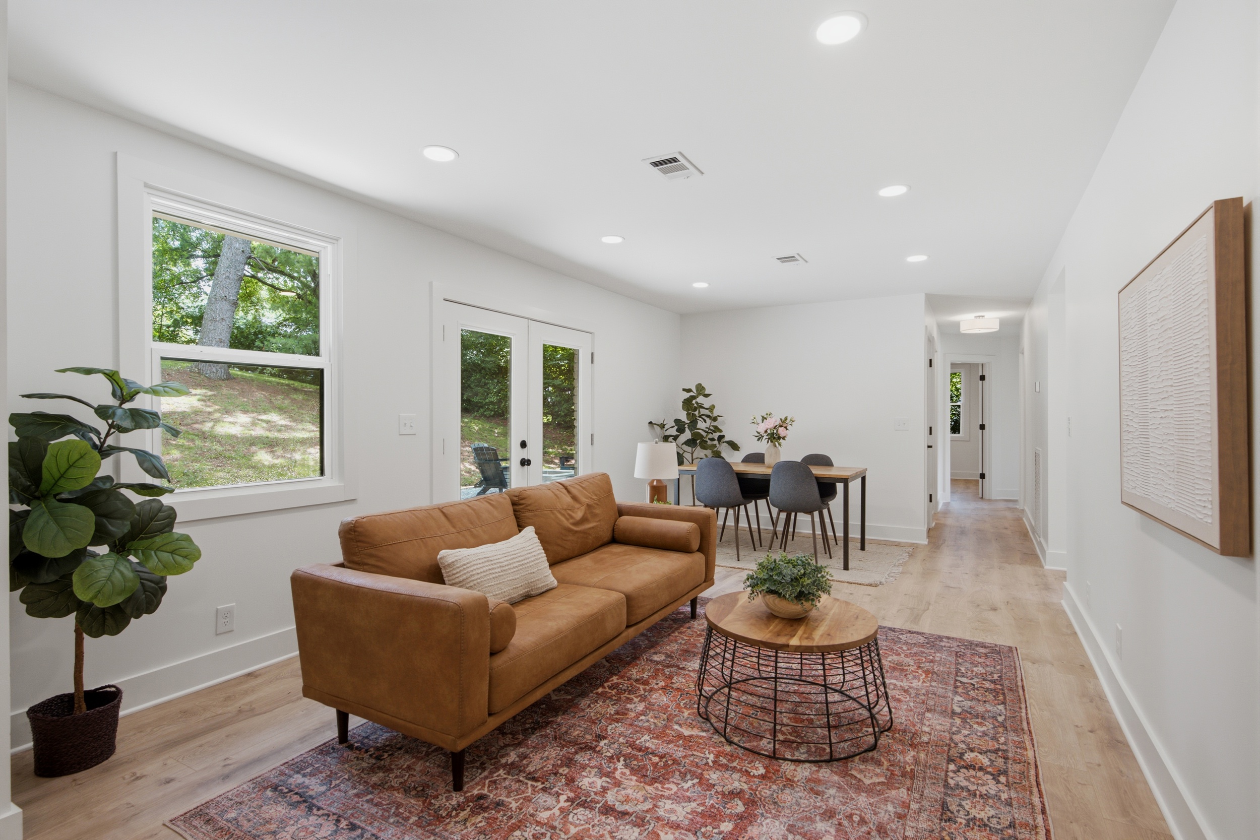 Huntington living and dining spaces
